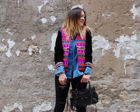 mIX bLACK & dENIM + cONTRASTES vELVET  #nOUNIFORMES