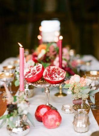 30-Gorgeous-Ways-To-Incorporate-Pomegranates-Into-Your-Wedding-Day23