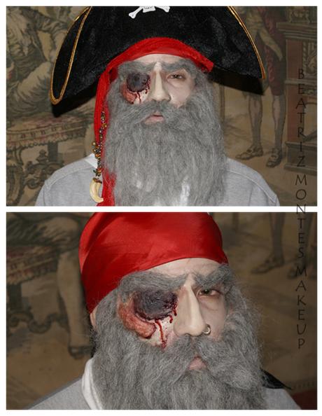 Maquillaje para Halloween: Zombi pirata