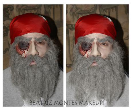 Maquillaje para Halloween: Zombi pirata