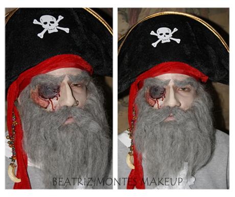 Maquillaje para Halloween: Zombi pirata