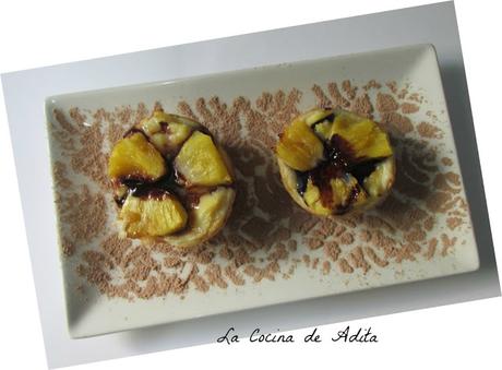 Pasteles, de crema, con piña