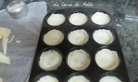 Pasteles, de crema, con piña