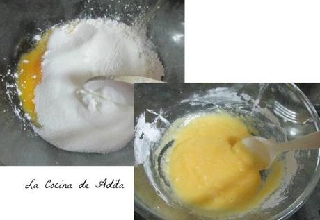 Pasteles, de crema, con piña