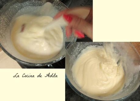 Pasteles, de crema, con piña