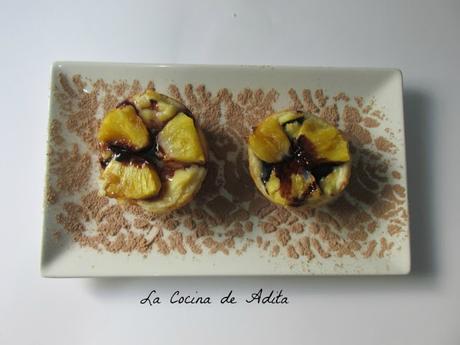 Pasteles, de crema, con piña