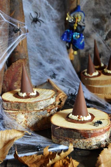 Sombreros de bruja de chocolate con sorpresa