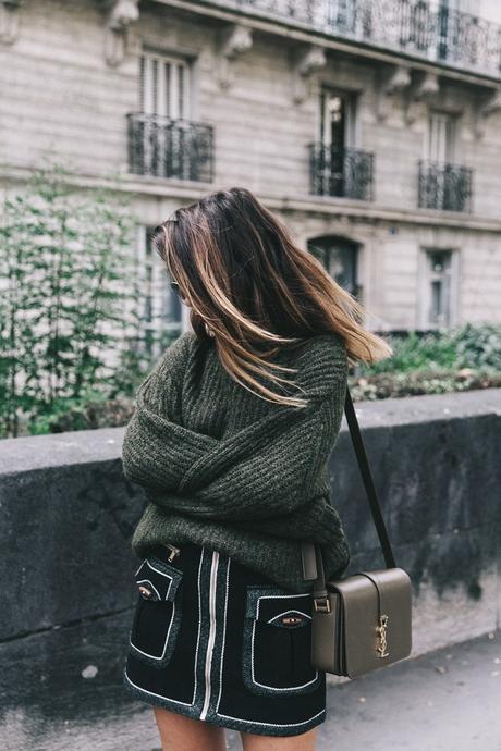 Khaki_Sweater-Zaitegui_Skirt-PFW-Sneakers-Sandro_Paris-Collage_Vintage-Street_Style-19