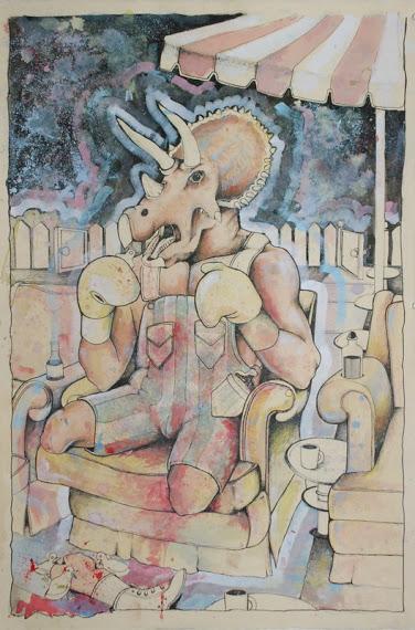 Los dinosaurios kitsch de Cahill Wessel