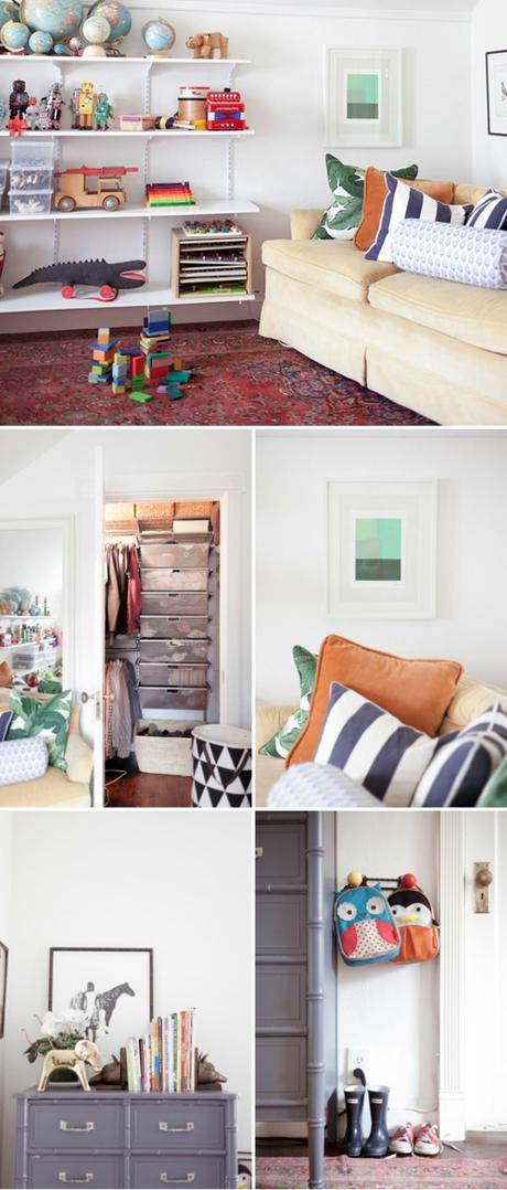 Una habitación infantil compartida a todo color