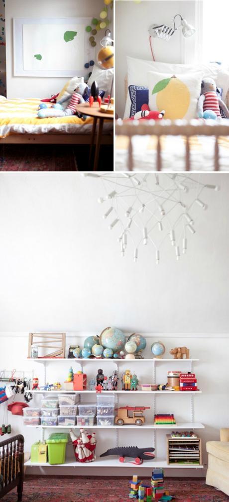 Una habitación infantil compartida a todo color