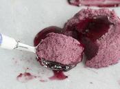 Semifrio arándanos frutos rojos