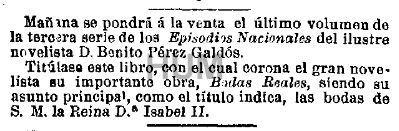 Madrid y Galdós. Discurso y la novela en el tranvía. Madrid, 1900