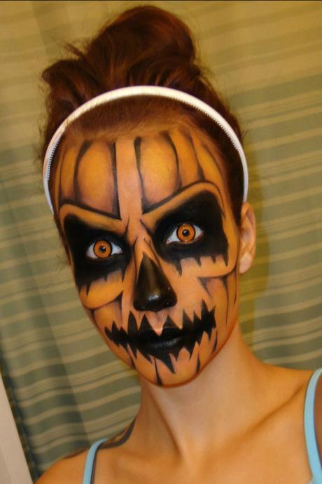 IDEAS DE MAQUILLAJE PARA HALLOWEEN Calabaza