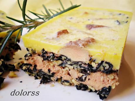 Foie micuit con trompetas de la muerte