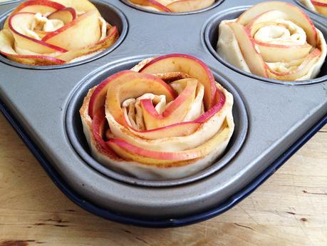 tartas postres fáciles tartas hojaldre tartas frutas tartas bonitas tarta de manzana Rosas de hojaldre y manzana presentación postres postres recetas delikatissen postres rápidos postres fáciles transportar 