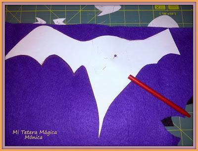 Murcielago de Halloween: tutorial y patrones...