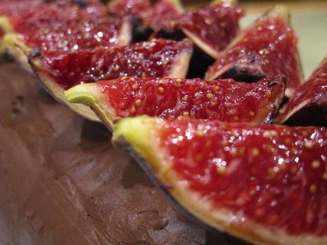 Brazo de gitano de compota de higos y ganache de chocolate - Sin gluten y sin lactosa