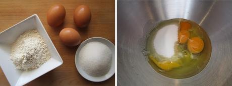 Brazo de gitano de chantilly de café y compota de ciruelas negras