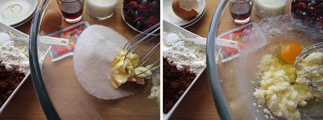 Muffins de chocolate y cerezas