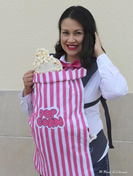diy disfraz para mi bebe en halloween palomita de maiz