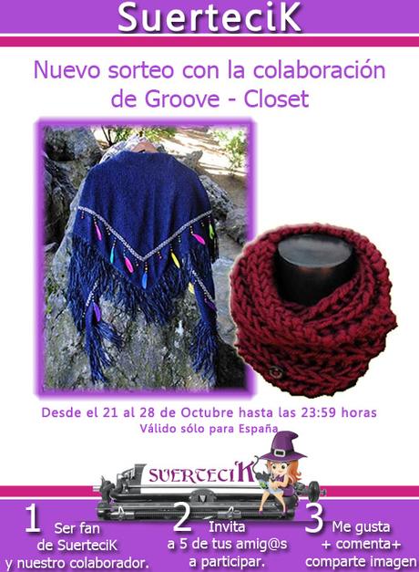 ¡Ganador@ sorteo SuerteciK & Groove - Closet!