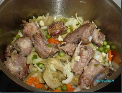 patatas guisadas con costilla de cerdo y alcachofas3 copia