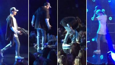 Justin Bieber desaparece durante un show de Oslo