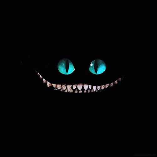 The Cheshire Cat is sooo cute! It has this smile and big huge eyes... :D