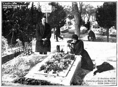 Fototeca: Día de Difuntos en el Cementerio de La Almudena. Madrid, 1915