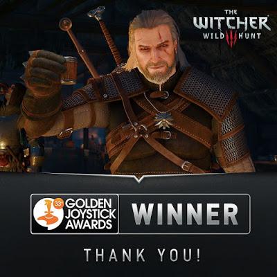 The Witcher 3: Wild Hunt arrasa en los Golden Joystick Awards
