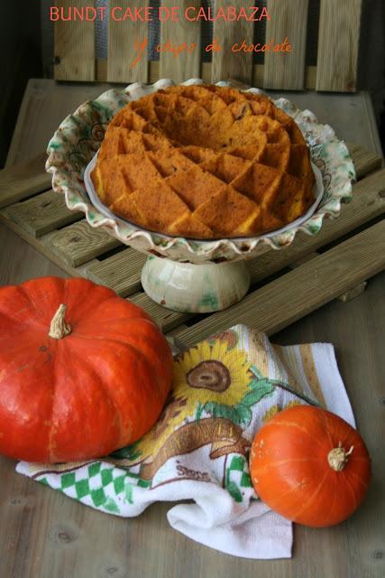 bundt cake de calabaza, bizcocho de calabaza