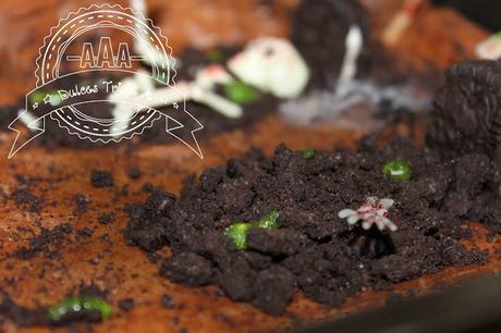 Brownie con Galletas Oreo (Tarta Cementerio para Halloween)