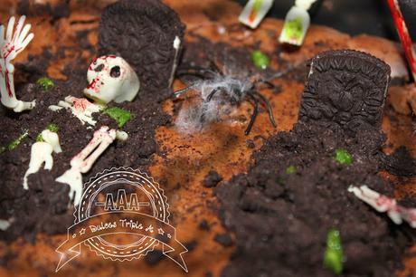 Brownie con Galletas Oreo (Tarta Cementerio para Halloween)