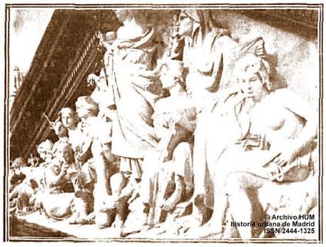 El frontón de la Biblioteca Nacional. Madrid, 1892-1903