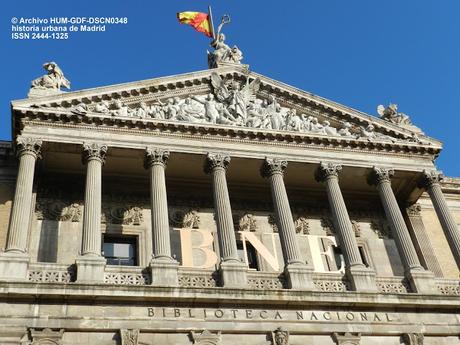 El frontón de la Biblioteca Nacional. Madrid, 1892-1903