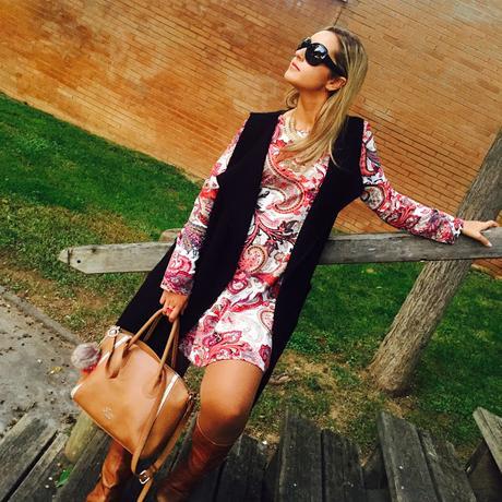 Dress & Unsleeved Coat