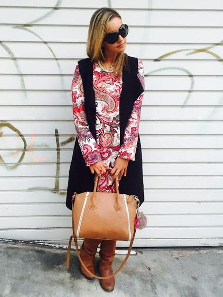 Dress & Unsleeved Coat