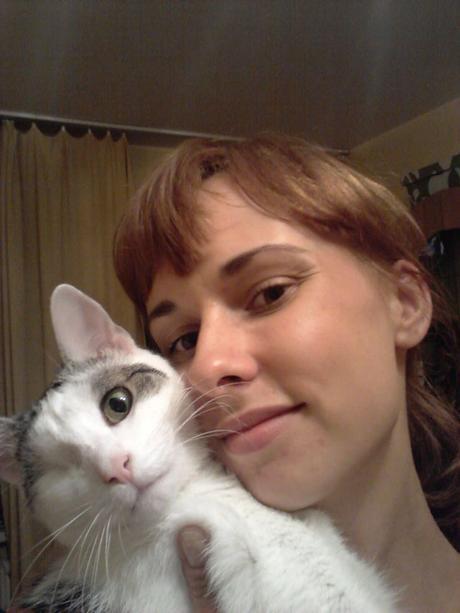 Gato tuerto rescatado de la calle