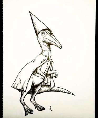 El inktober mesozoico de Rembrand Le Compte