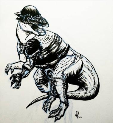 El inktober mesozoico de Rembrand Le Compte