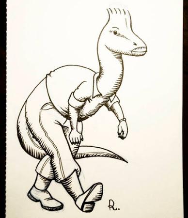 El inktober mesozoico de Rembrand Le Compte