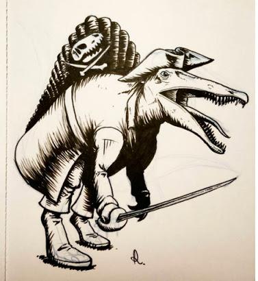 El inktober mesozoico de Rembrand Le Compte