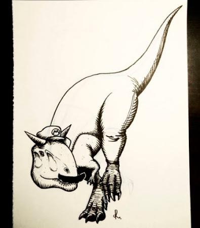 El inktober mesozoico de Rembrand Le Compte