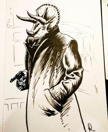 El inktober mesozoico de Rembrand Le Compte