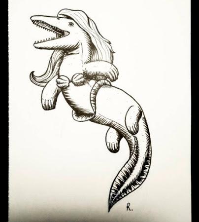 El inktober mesozoico de Rembrand Le Compte