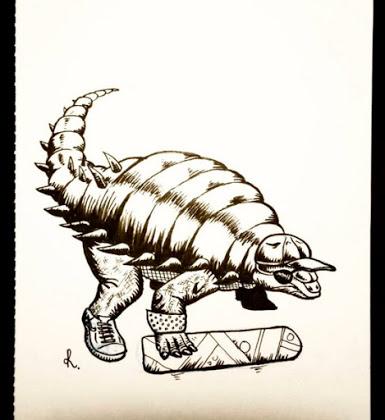 El inktober mesozoico de Rembrand Le Compte