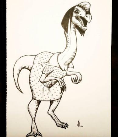 El inktober mesozoico de Rembrand Le Compte