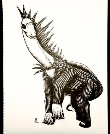 El inktober mesozoico de Rembrand Le Compte