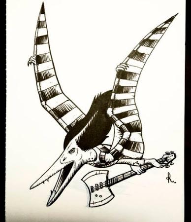 El inktober mesozoico de Rembrand Le Compte